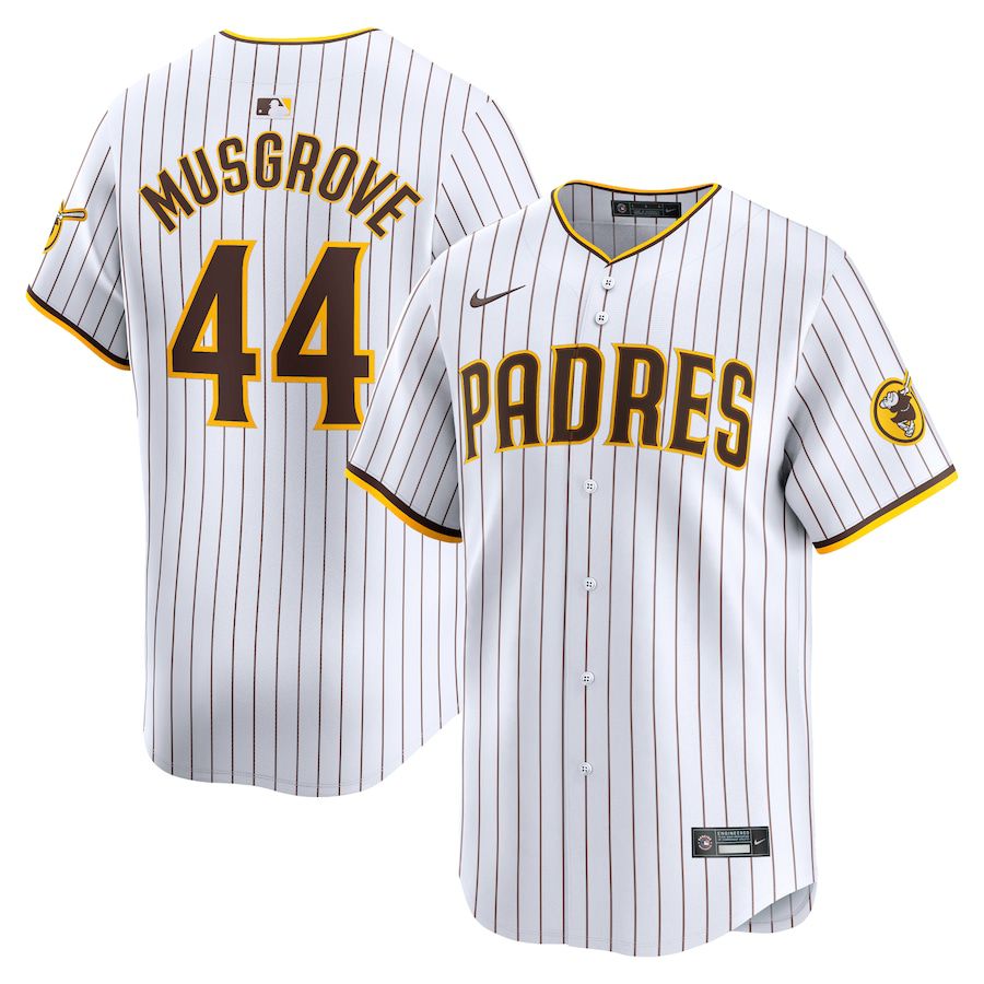 Men San Diego Padres 44 Joe Musgrove Nike White Home Limited Player MLB Jersey